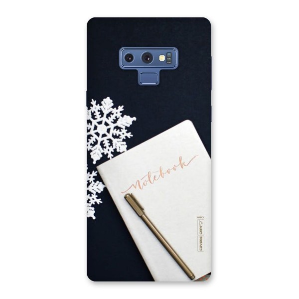 Snowflake Notebook Back Case for Galaxy Note 9