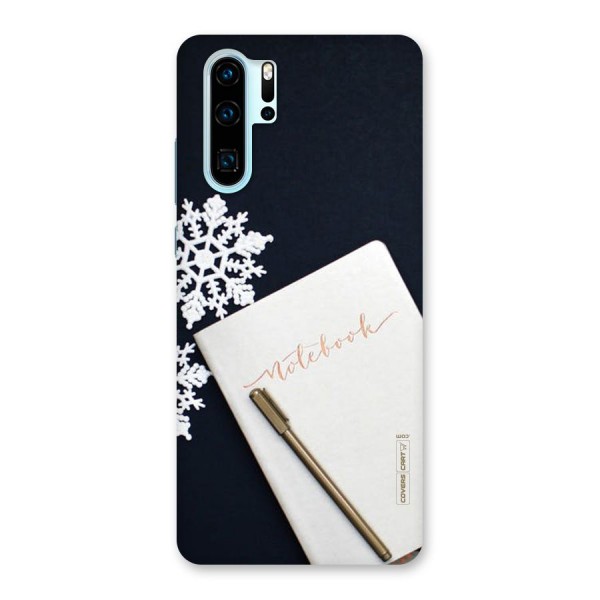 Snowflake Notebook Back Case for Huawei P30 Pro