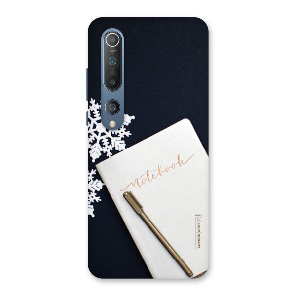 Snowflake Notebook Back Case for Mi 10