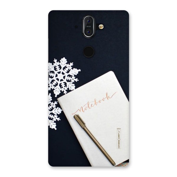 Snowflake Notebook Back Case for Nokia 8 Sirocco