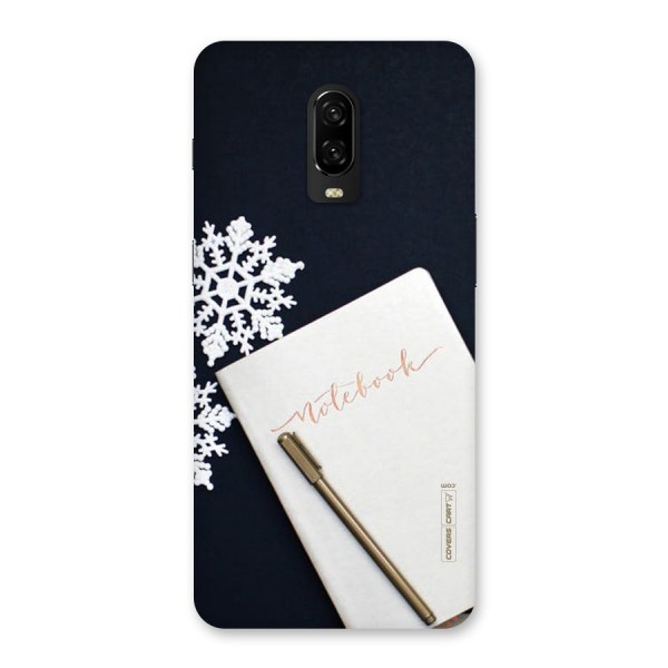 Snowflake Notebook Back Case for OnePlus 6T