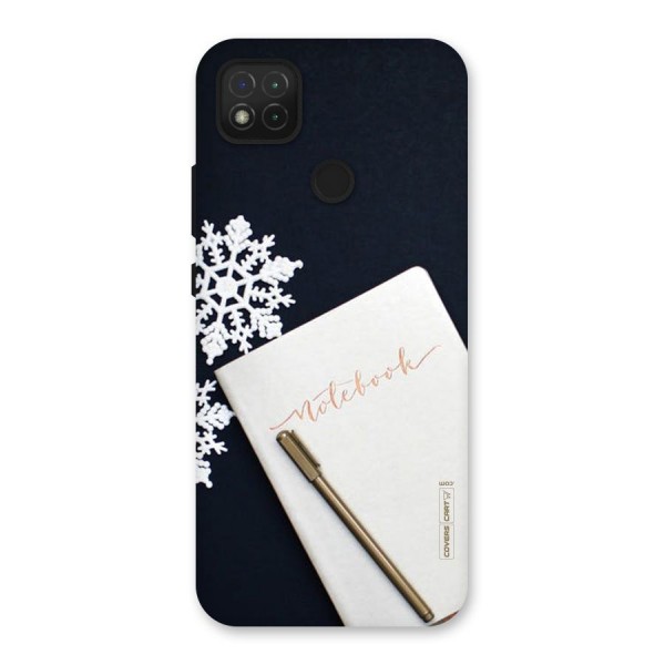 Snowflake Notebook Back Case for Redmi 9C