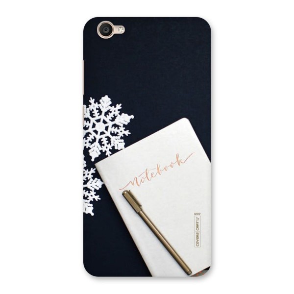 Snowflake Notebook Back Case for Vivo Y55s