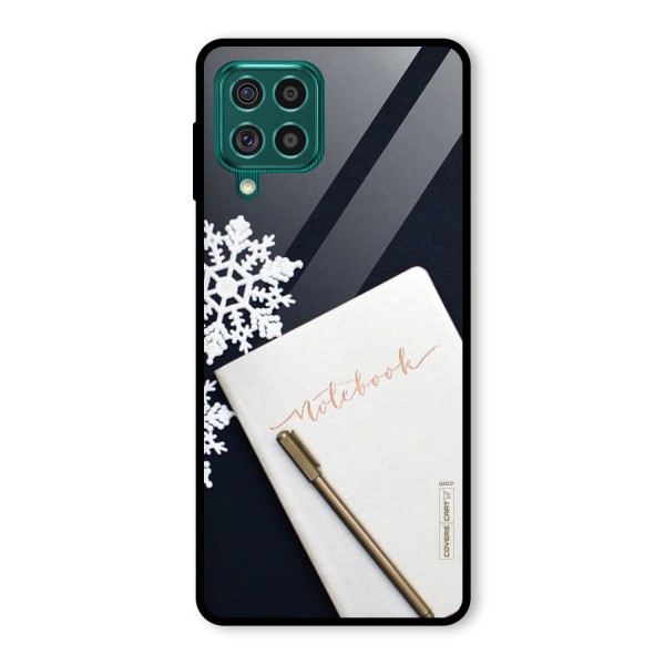 Snowflake Notebook Glass Back Case for Galaxy F62