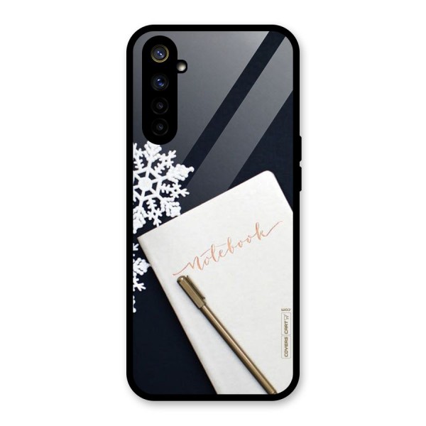 Snowflake Notebook Glass Back Case for Realme 6