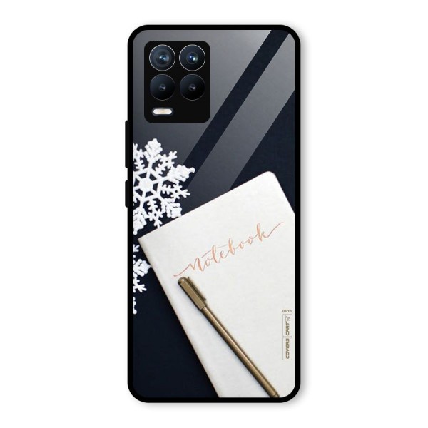 Snowflake Notebook Glass Back Case for Realme 8 Pro