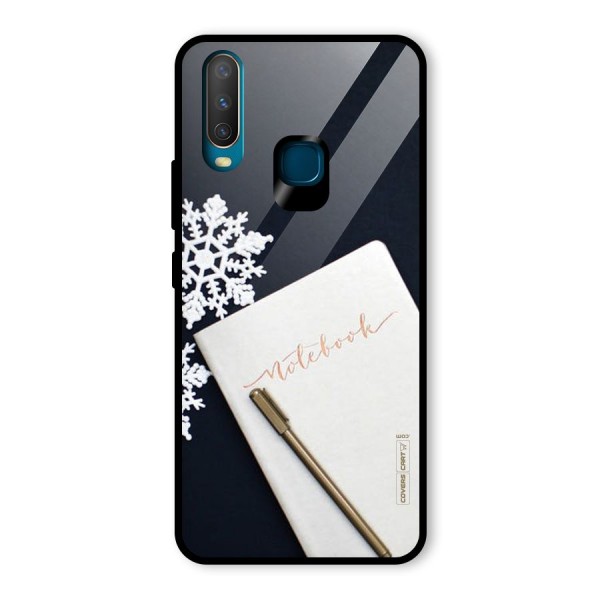 Snowflake Notebook Glass Back Case for Vivo Y12