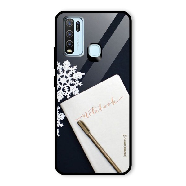 Snowflake Notebook Glass Back Case for Vivo Y50