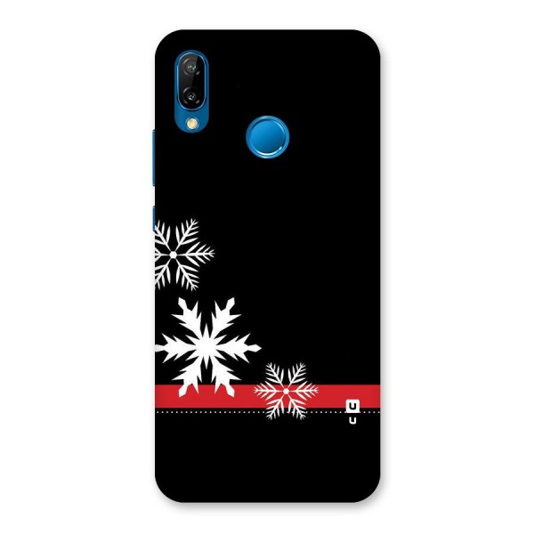 Snowflake Ribbon Back Case for Huawei P20 Lite