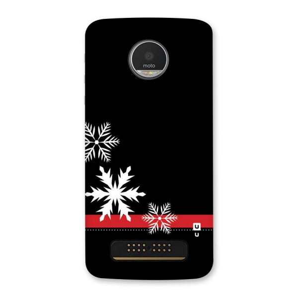 Snowflake Ribbon Back Case for Moto Z Play