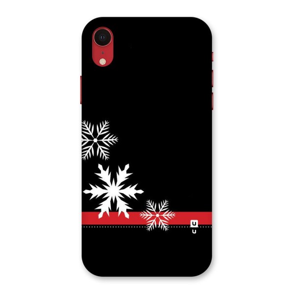 Snowflake Ribbon Back Case for iPhone XR