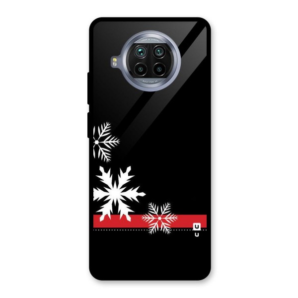 Snowflake Ribbon Glass Back Case for Mi 10i