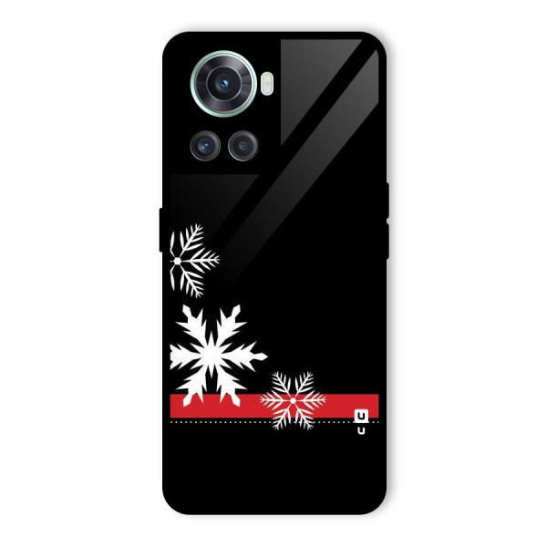 Snowflake Ribbon Glass Back Case for OnePlus 10R