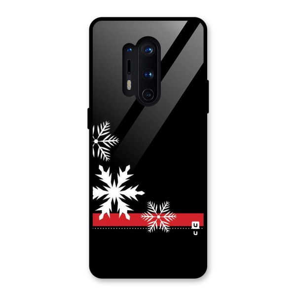 Snowflake Ribbon Glass Back Case for OnePlus 8 Pro