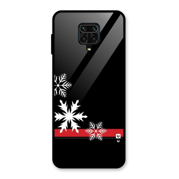 Snowflake Ribbon Glass Back Case for Poco M2 Pro