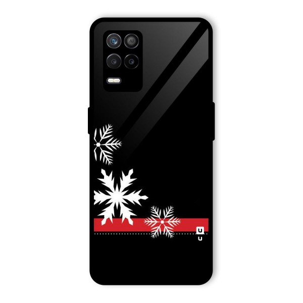 Snowflake Ribbon Glass Back Case for Realme 9 5G