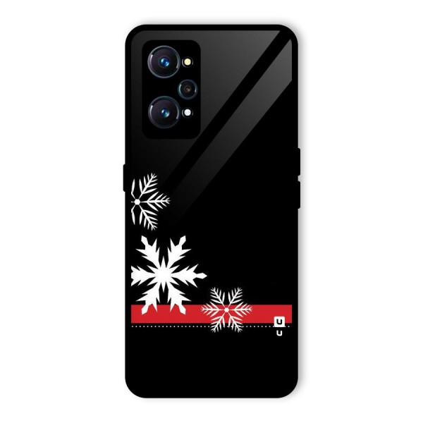 Snowflake Ribbon Glass Back Case for Realme GT Neo2