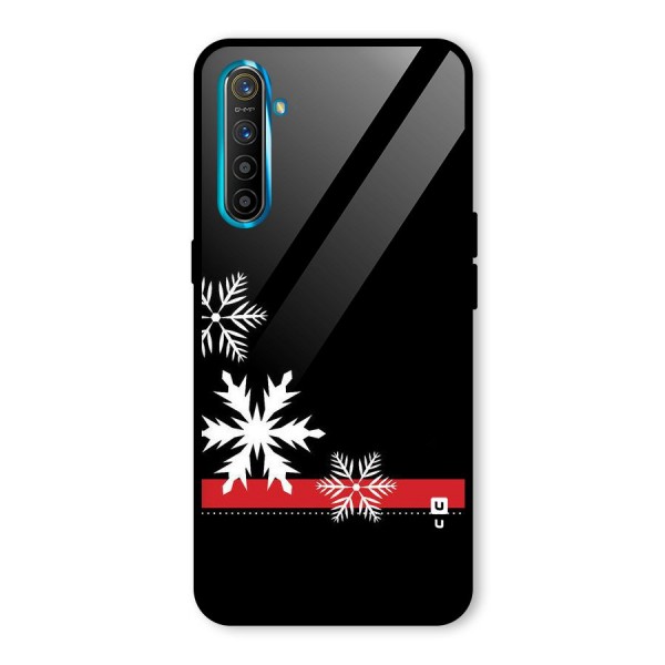 Snowflake Ribbon Glass Back Case for Realme XT