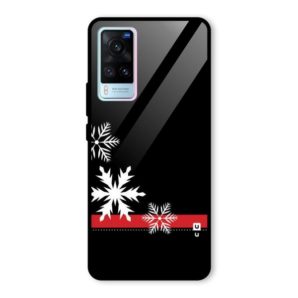 Snowflake Ribbon Glass Back Case for Vivo X60