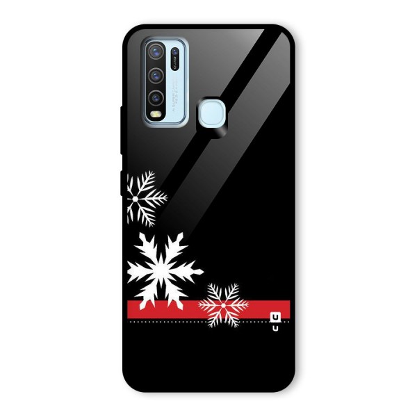 Snowflake Ribbon Glass Back Case for Vivo Y50