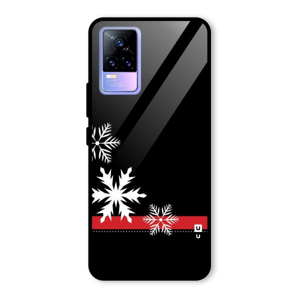 Snowflake Ribbon Glass Back Case for Vivo Y73