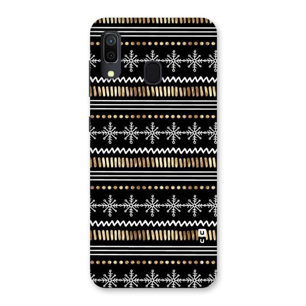 Snowflakes Gold Back Case for Galaxy A20