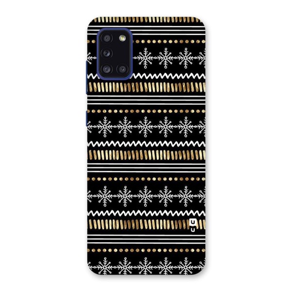 Snowflakes Gold Back Case for Galaxy A31