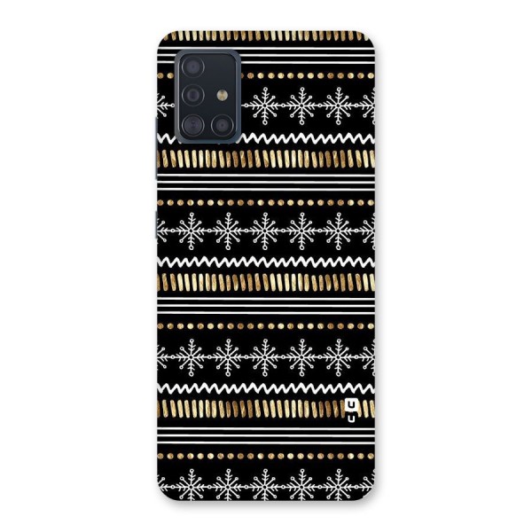 Snowflakes Gold Back Case for Galaxy A51