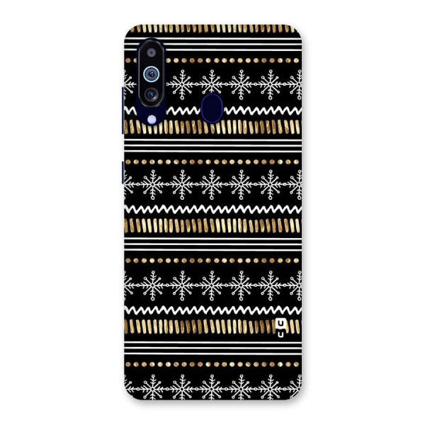 Snowflakes Gold Back Case for Galaxy A60