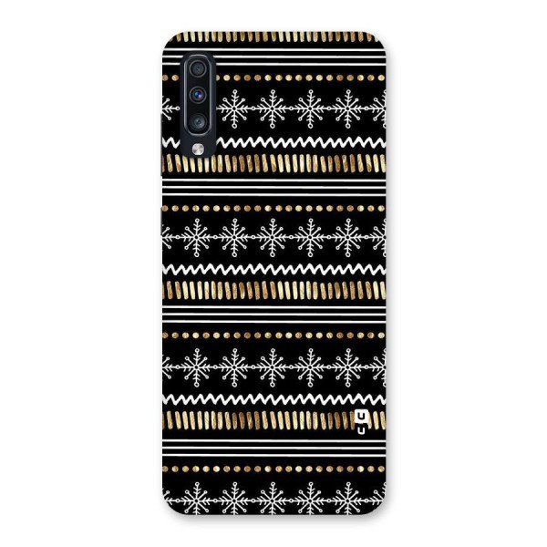 Snowflakes Gold Back Case for Galaxy A70s