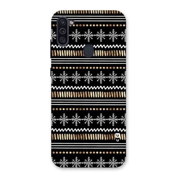 Snowflakes Gold Back Case for Galaxy M11