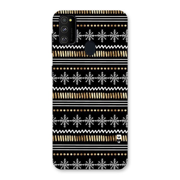 Snowflakes Gold Back Case for Galaxy M21