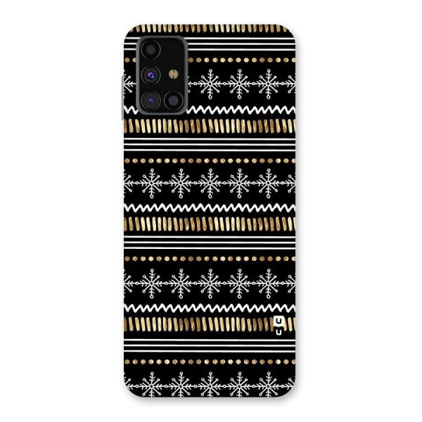 Snowflakes Gold Back Case for Galaxy M31s