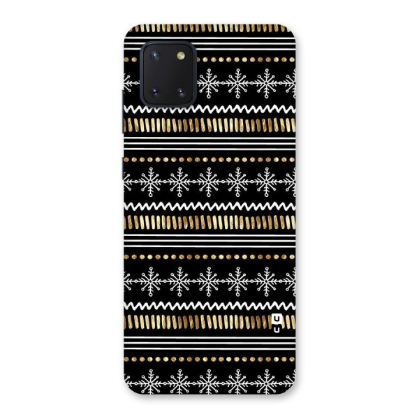 Snowflakes Gold Back Case for Galaxy Note 10 Lite