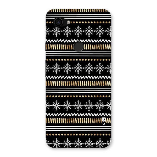 Snowflakes Gold Back Case for Google Pixel 3a XL