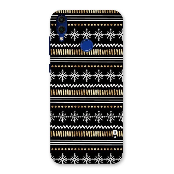 Snowflakes Gold Back Case for Honor 8C