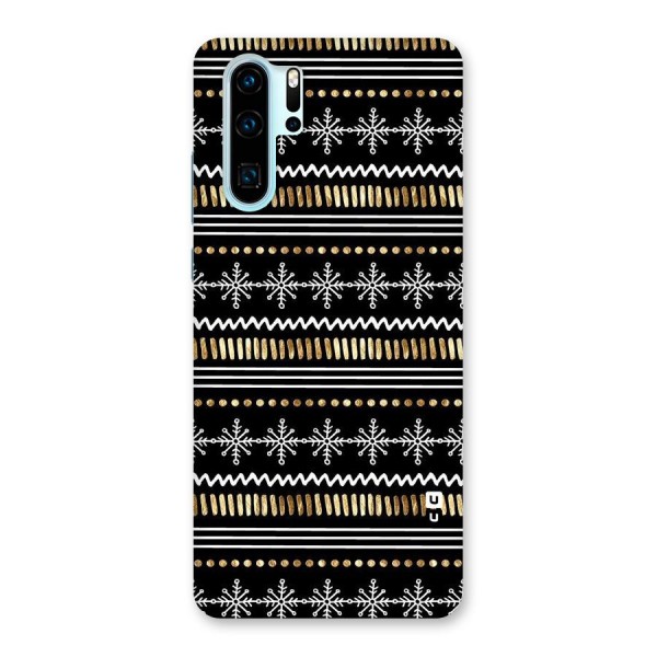 Snowflakes Gold Back Case for Huawei P30 Pro