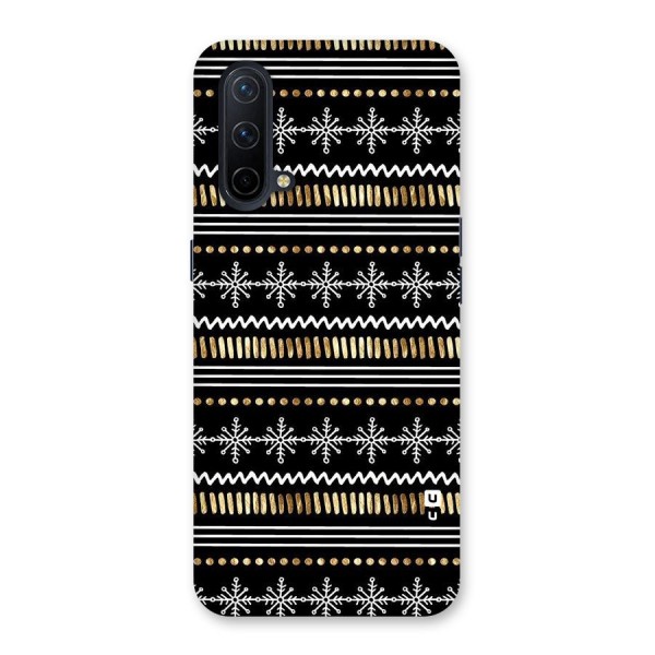 Snowflakes Gold Back Case for OnePlus Nord CE 5G