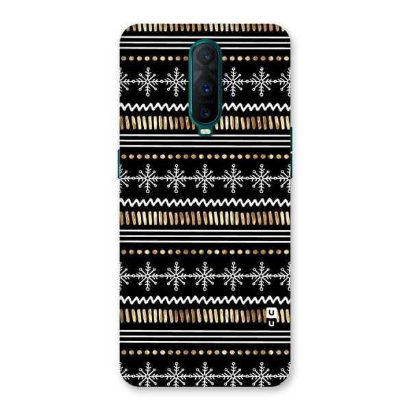 Snowflakes Gold Back Case for Oppo R17 Pro