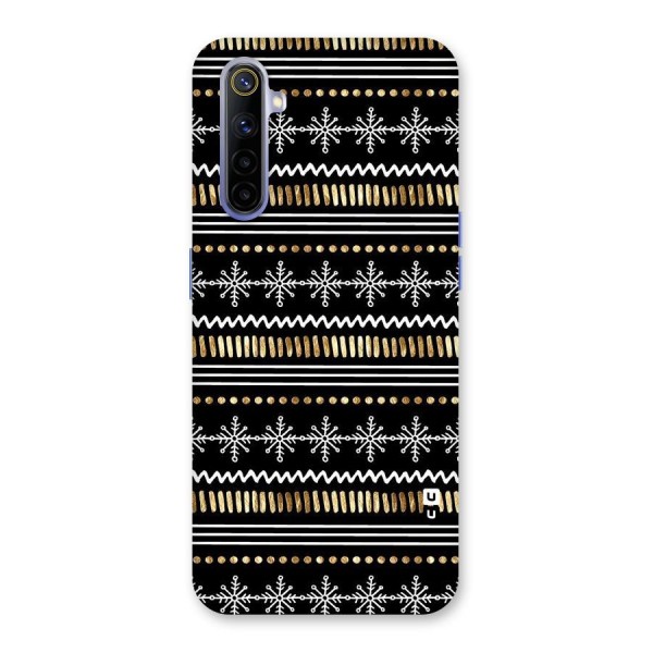 Snowflakes Gold Back Case for Realme 6