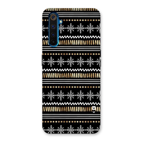 Snowflakes Gold Back Case for Realme 6 Pro