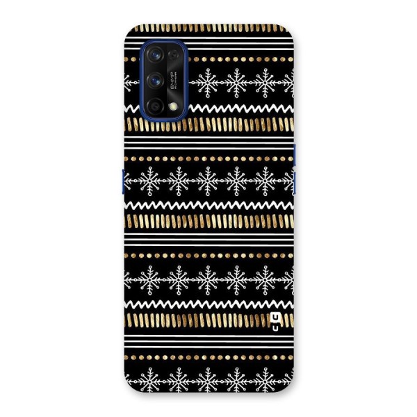 Snowflakes Gold Back Case for Realme 7 Pro