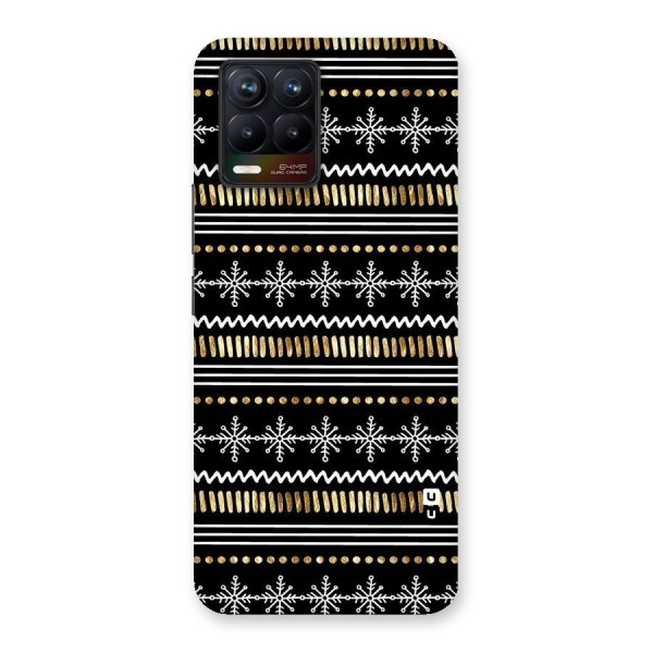 Snowflakes Gold Back Case for Realme 8