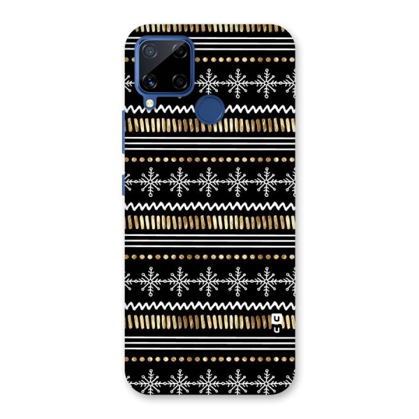 Snowflakes Gold Back Case for Realme C12