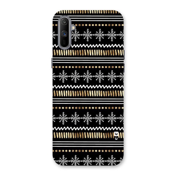 Snowflakes Gold Back Case for Realme C3