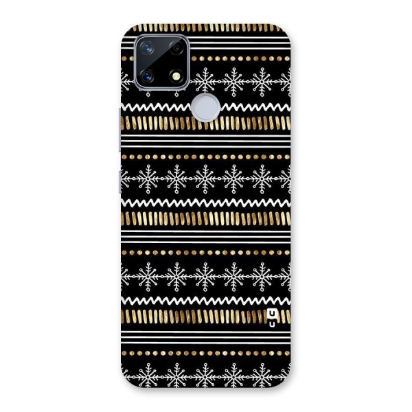 Snowflakes Gold Back Case for Realme Narzo 20