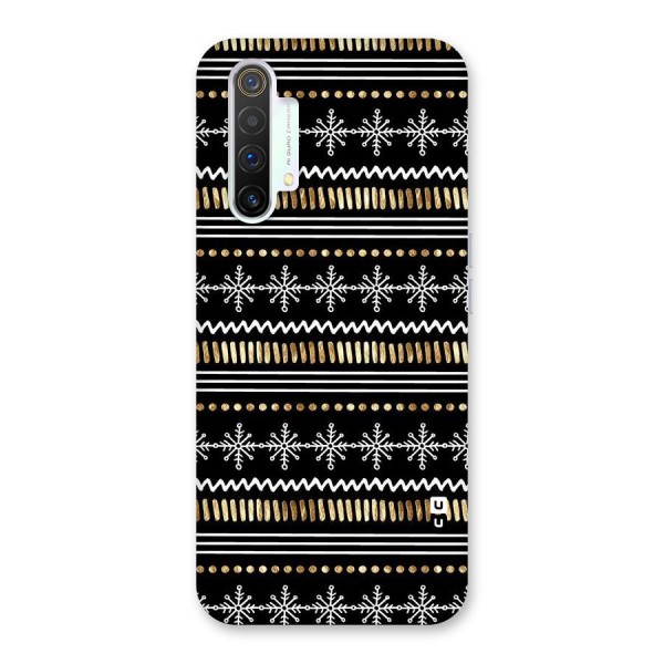 Snowflakes Gold Back Case for Realme X3 SuperZoom