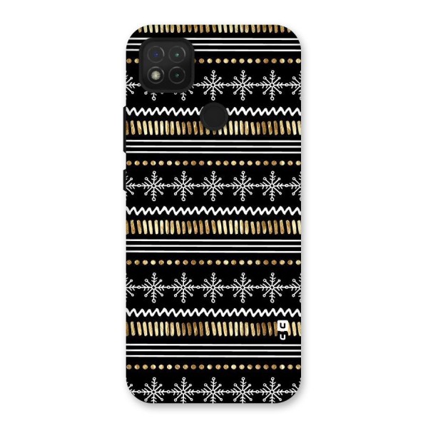 Snowflakes Gold Back Case for Redmi 9