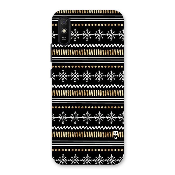 Snowflakes Gold Back Case for Redmi 9i