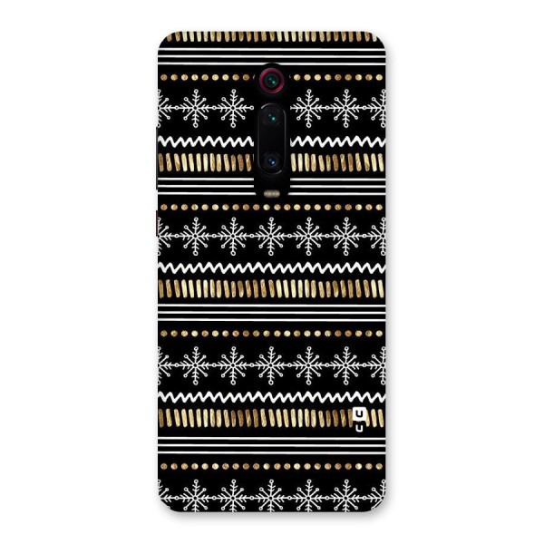 Snowflakes Gold Back Case for Redmi K20 Pro